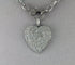 Pave Diamond Heart  Pendant, (DP-1423)